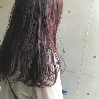 ミディアム カラー ヤスドミ ケイスケのヘアスタイル