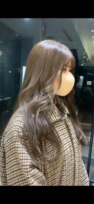 ロング タンバルモリパーマ 礒井メンキのヘアスタイル