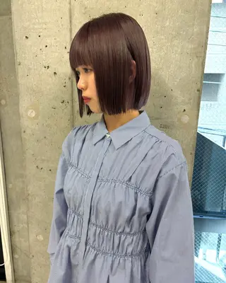 ショート カラー Miyu🎀レイヤー ／透明感カラー🪽のヘアスタイル