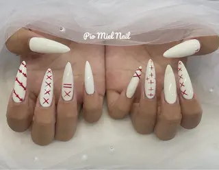 ネイル momo 長さだしのネイルデザイン