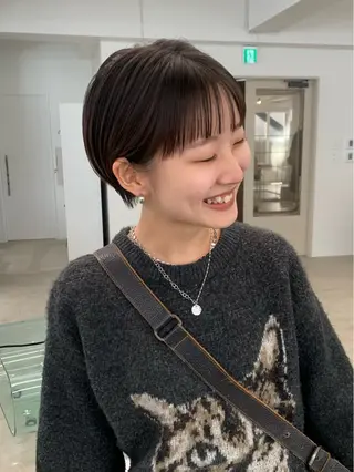 ショート SISTER MOHAWK所属・似合わせ小顔ショート 楢岡恵のヘアスタイル