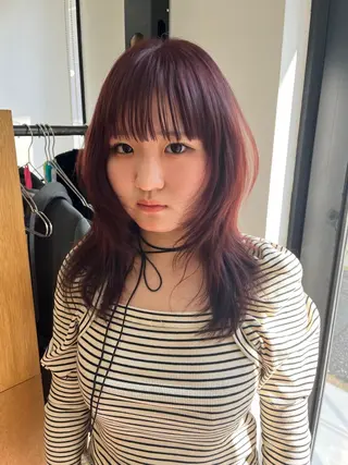 ロング カラー miyu /レイヤー/ブリーチのヘアスタイル