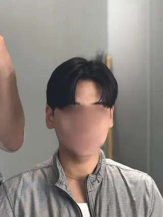 ショート パーマ メンズ 韓国メンズヘア/ ダウンパーマ/歩夢のヘアスタイル