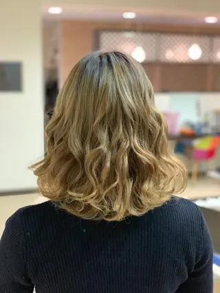 ミディアム カラー Agu  hair rupia 金沢店所属・金沢美容室/ 艶髪/夜営業/JINのヘアスタイル