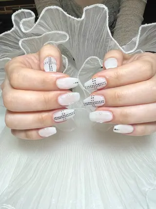 ネイル るか/透明感 カラー/アレンジのヘアスタイル