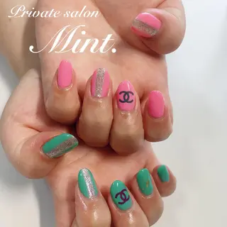ミディアム ネイル Mint. nailのネイルデザイン