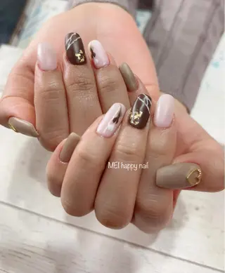 ネイル 北浦和 自爪育成ケアのネイルデザイン