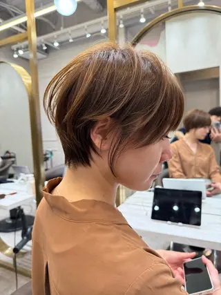 ショート ✨韓国レイヤー/ハッ シュ/✨山下　遥のヘアスタイル