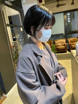 ショート カラー メンズヘア/レイヤー /ボブ山内春輝のヘアスタイル