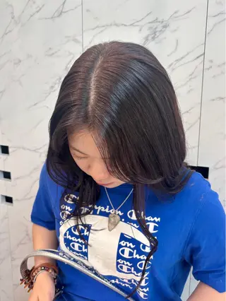 セミロング カラー miu /透明感カラーのヘアスタイル