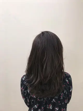 セミロング カラー ブリーチカラー/ 岩破瑞希のヘアスタイル