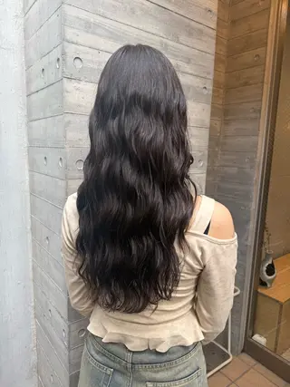 ロング デジタルパーマ/ ウェーブパーマ/神野のヘアスタイル