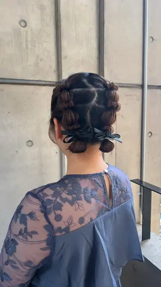 ミディアム ヘアアレンジ MINX　長池 陽菜🎀のヘアスタイル