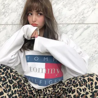 ロング カラー SAKURA 原宿所属・なかの たくみのヘアスタイル