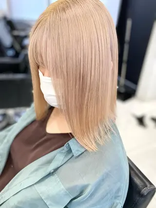 セミロング カラー opus 店長大和 レイヤー/赤み消しのヘアスタイル