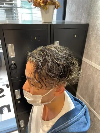 ショート カラー パーマ メンズ 🔥メンズ超特化🔥 青木海斗のヘアスタイル