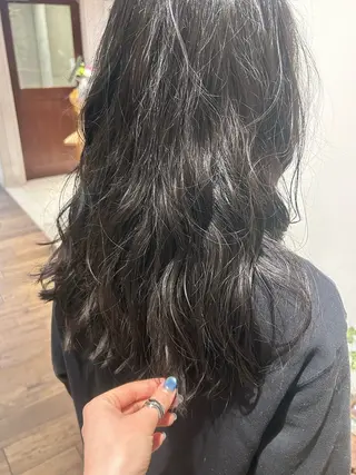 セミロング パーマ PIS／ NAHOのヘアスタイル