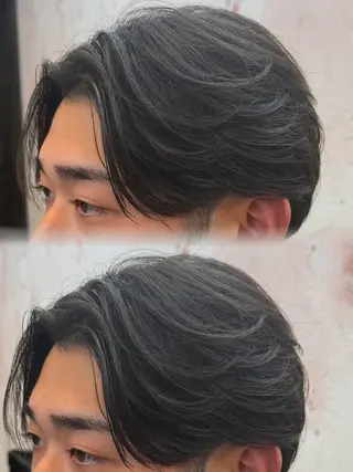 パーマ メンズ 荻野 翔太朗のヘアスタイル