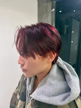 カラー メンズ トシキ/艶カラー /似合わせカットのヘアスタイル