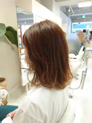ミディアム カラー nagane sayakaのヘアスタイル