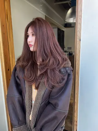 ロング カラー nishido ハイライト/海外ヘアのヘアスタイル