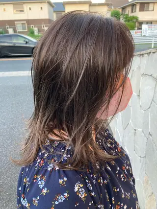 セミロング WEST✂︎前田 明宏✂︎大和高田のヘアスタイル