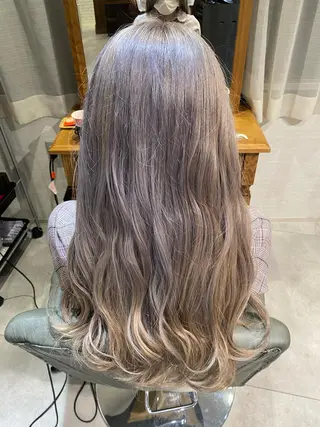 ロング 中川 花織のヘアスタイル