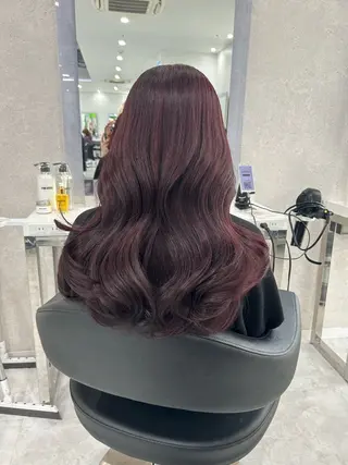 ロング カラー ヘアアレンジ トレンド暖色/ sayaka🍒のヘアスタイル