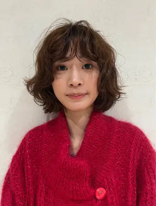 ショート パーマ パーマ/ラフパーマ /ボブパーマ/HYOのヘアスタイル
