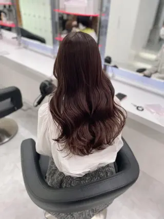 セミロング カラー ヘアアレンジ Ella所属・nana【艶髪】/ レイヤー/縮毛矯正のヘアスタイル