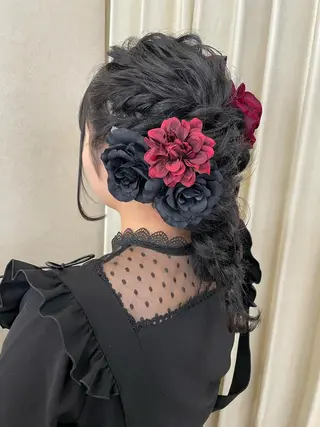 セミロング ヘアアレンジ 🦋高瀬寛菜🦋 韓国/ブリーチのヘアスタイル