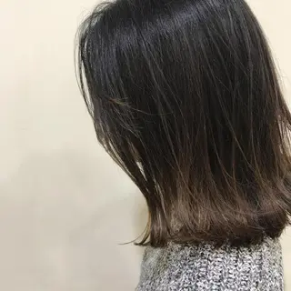 ミディアム カラー AMI ウルフパーマ/メンズのヘアスタイル