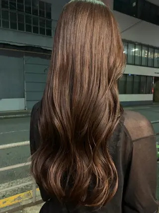 ロング 艶髪color💎髪 質改善ストレート大吉のヘアスタイル