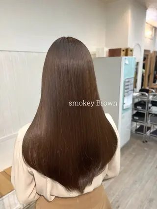 ロング カラー パーマ ヘアアレンジ 二ヶ月綺麗が続く デザイン/星野六三四のヘアスタイル