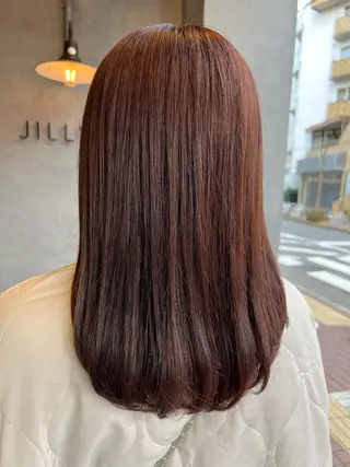 セミロング カラー N°jillva 𝑘𝑎𝑟𝑖𝑛のヘアスタイル