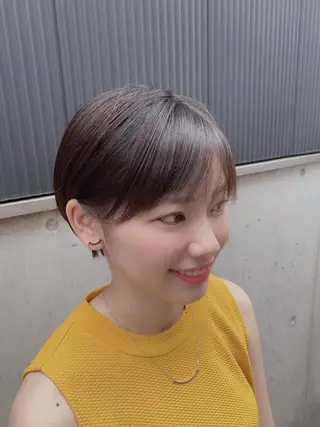 ショート コテ巻きパーマ/韓国 パーマ/佐野のヘアスタイル