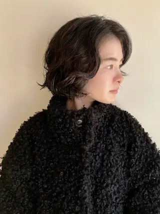 ショート パーマ 川間 将彦のヘアスタイル