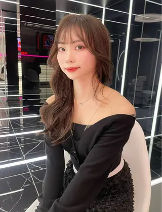 ロング REDEAL SHIBUYA所属・maya/レイヤー カット/ミインパーマのヘアスタイル