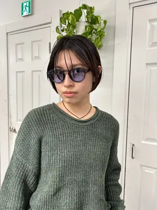 ショート カラー レイヤーボブ/ 艶カラー/サナ🌼のヘアスタイル