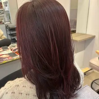 セミロング 特化✨透明感カラー 白髪染め✨住田緋菜のヘアスタイル