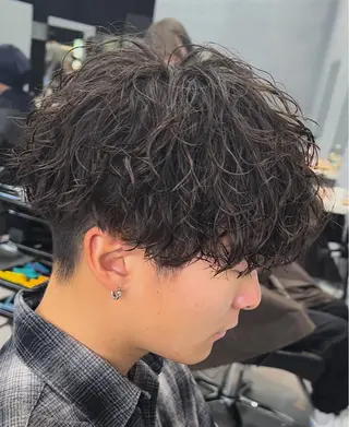 ショート パーマ メンズ 🦩パーマン🦩佐藤 航太のヘアスタイル