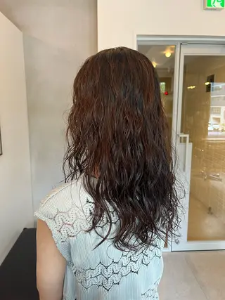 パーマ 彩葉/ブリーチ/ カットモデル栄・伏見のヘアスタイル