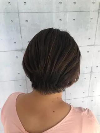 ミディアム カラー 金沢 広美のヘアスタイル
