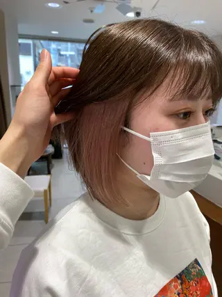 ショート カラー ブリーチ指名No.1 Daikiのヘアスタイル