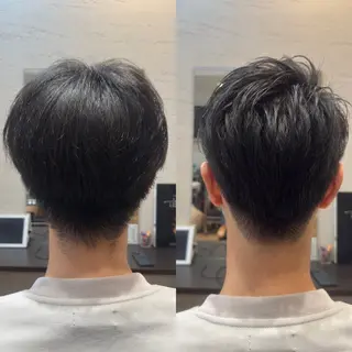 メンズ 頭から整える美容師 松田のヘアスタイル