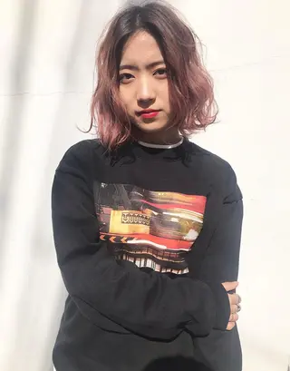 ミディアム カラー 🧡色落ちまで2度綺 麗なカラー🧡ヨシキのヘアスタイル