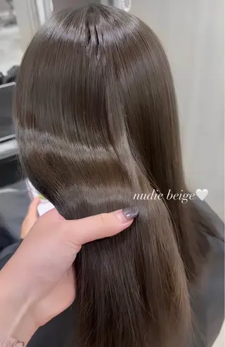 セミロング カラー メンズセンターパート 🇰🇷wakanaのヘアスタイル