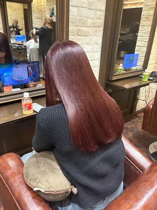 ロング カラー 🐺イノウエ サキ🐺のヘアスタイル