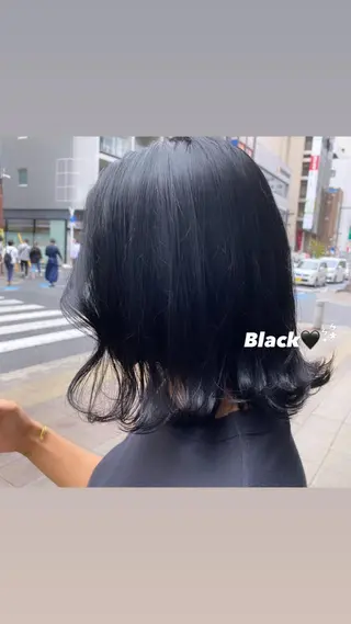 ミディアム カラー chinatsu 🧸𖤐⡱のヘアスタイル