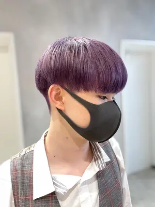 ショート カラー メンズ ブロンド×ハイトーン ／遠藤将太のヘアスタイル